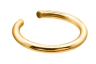 Kolczyki - Delikatna nausznica z pozłacanej stali szlachetnej - miniaturka - grafika 1