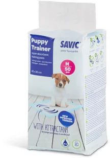Savic Junior kuweta dla kota i psa, 56 cm - Savic Puppy Trainer Pads Medium, 50 szt. - Kuwety dla kotów - miniaturka - grafika 1