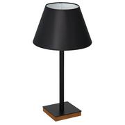 Lampy stojące - Luminex Table lamps 3759 Lampa stołowa lampka 1x60W E27 czarny/naturalny/biały - miniaturka - grafika 1