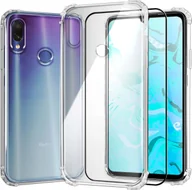 Etui i futerały do telefonów - Hello Case ETUI PANCERNE DO XIAOMI REDMI NOTE 7 PRO CASE SILIKON GUMOWE SLIM SZKŁO - miniaturka - grafika 1