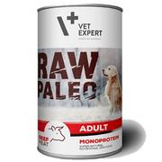 Mokra karma dla psów - VETEXPERT Vetexpert RAW PALEO adult beef 12x400g wołowina puszka 26373-uniw - miniaturka - grafika 1
