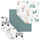 Pieluchy - PIELUSZKI ULEWAJKI MUŚLINOWE 30 x 30 cm BAWEŁNA 3 SZTUK PRODUKT POLSKI - miniaturka - grafika 1