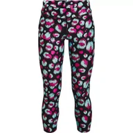 Spodnie i spodenki dla dziewczynek - Legginsy dziewczęce Under Armour HG Armour Printed Ankle Crop - miniaturka - grafika 1