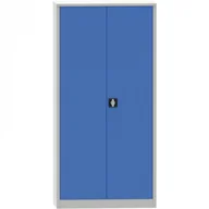 Szafki biurowe - B2B Partner Uniwersalna szafka metalowa, 1950 x 900 x 400 mm, niebieskie drzwi 178614 - miniaturka - grafika 1
