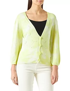 PINKO Villayon damski kardigan Eco Friendly tunika do karmienia piersią, Zs2_bianco/Verde, XL - Swetry damskie - miniaturka - grafika 1