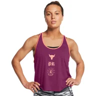 Koszulki sportowe damskie - Damski top treningowy Under Armour Project Rock W Tank Boh - fioletowy - UNDER ARMOUR - miniaturka - grafika 1