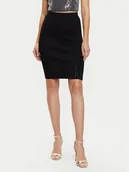 Spódnice - Guess Spódnica ołówkowa W5RD83 Z2Y50 Czarny Slim Fit - miniaturka - grafika 1