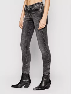 Spodnie damskie - Calvin Klein Jeans Jeansy J20J215402 Szary Skinny Fit - grafika 1