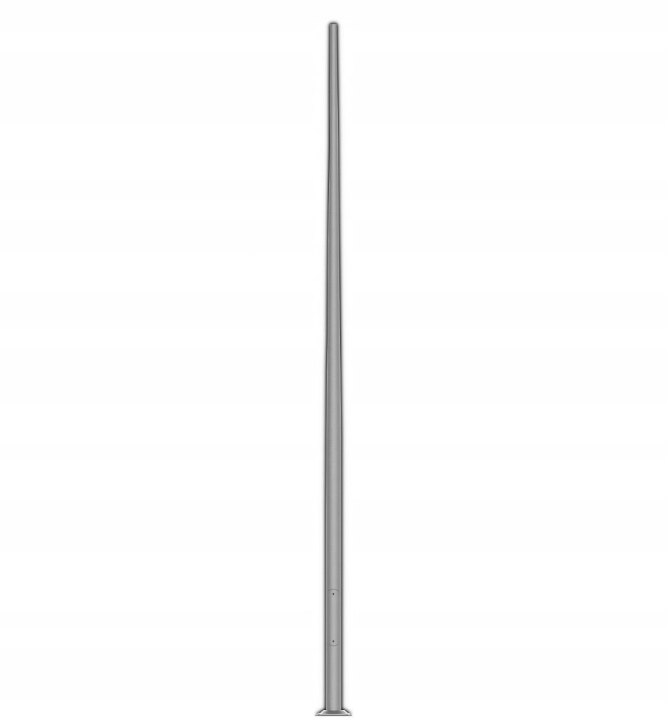 ROSA Słup oświetleniowy aluminiowy 5 m anodowany INOX SAL-5/B60 42127/c45