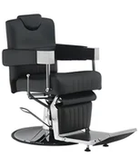 Fotele fryzjerskie - Fotel fryzjerski barberski hydrauliczny do salonu fryzjerskiego barber shop Eros Barberking w 24H - miniaturka - grafika 1
