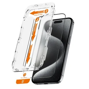 Szkło hartowane CRONG EasyShield do Apple iPhone 15 Pro Max (2szt.) - Szkła hartowane na telefon - miniaturka - grafika 1