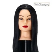 Pozostałe akcesoria fryzjerskie - Główka treningowa fryzjerska Gabbiano WZ2 syntetyczne włosy, kolor 1H, długość 24" - miniaturka - grafika 1