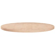 Blaty meblowe i parapety okienne - Okrągły blat do stolika, Ø80x2,5 cm, surowe drewno dębowe - miniaturka - grafika 1