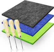 Pasmanteria - ZESTAW DO FILCOWANIA DLA DZIECI RĘKODZIEŁO DIY 3x 25x20cm +3 igły - miniaturka - grafika 1