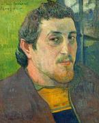 Plakaty - Plakat, Self-Portrait Dedicated to Carrière, Paul Gauguin, 60x80 cm - miniaturka - grafika 1
