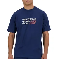 Koszulki męskie - Koszulka New Balance MT41524NNY - granatowa - miniaturka - grafika 1