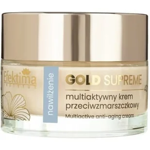 Efektima Gold Supreme Nawilżenie 40+, multiaktywny krem przeciwzmarszczkowy, 24K+Kwas hialuronowy+Peonia, 50 ml - Kremy do twarzy - miniaturka - grafika 1