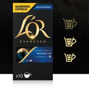 Kawa w kapsułkach i saszetkach - KApsułki do Nespresso L'OR Decaffeinato bezkofeinowa 10 szt - miniaturka - grafika 1