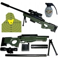 Zabawki militarne - Pistolet Pistolety Kulki Snaper Snajperka 80 Cm Tarcza - miniaturka - grafika 1