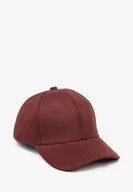 Czapki damskie - Bordowa Klasyczna Czapka z Daszkiem Tusira - miniaturka - grafika 1