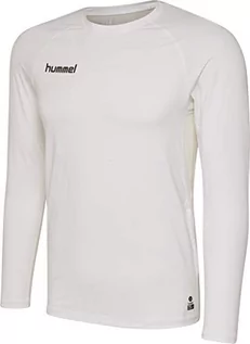 Koszulki męskie - Hummel Hummel Męska koszulka Hml First Performance Jersey L/S biały biały M 204502-9001 - grafika 1