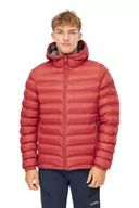 Kurtki i kamizelki sportowe męskie - Kurtka puchowa męska Alpinus Ajusco rudy - miniaturka - grafika 1