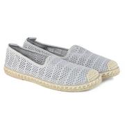 Espadryle damskie - Espadryle Camo 3718-3 szary - miniaturka - grafika 1