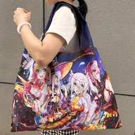 Torebki damskie - TEMU Torba typu shopper inspirowana anime - nylon, styl sportowy, regulowany pasek na ramię, można prać ręcznie, bez podszewki, mieszane kolory, - miniaturka - grafika 1