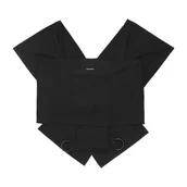 Chusty do noszenia dzieci - Chusta do noszenia niemowląt MomCozy M21FWCJ05-US (czarna) - miniaturka - grafika 1