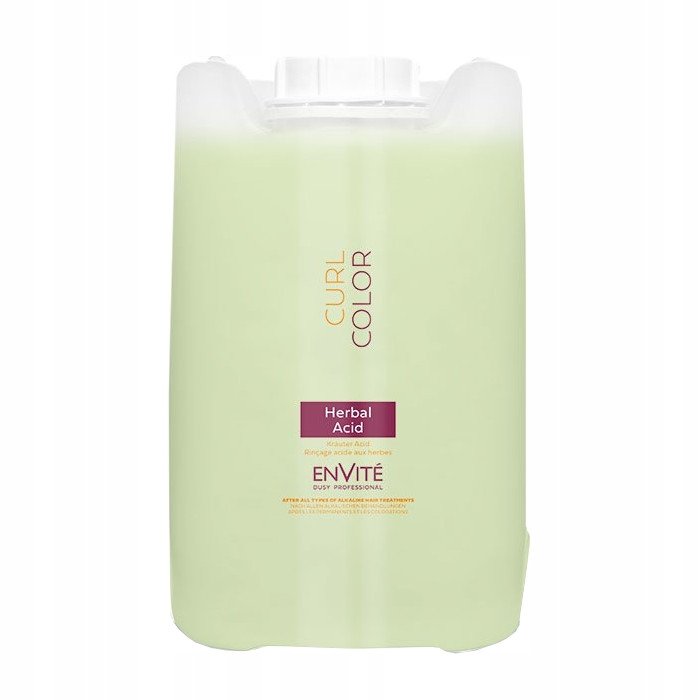 Dusy Envite Curl Color Herbal Acid kwas ziołowy, odżywka do włosów 10l