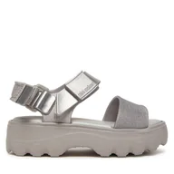 Buty dla dziewczynek - Sandały Melissa Melissa Kick Off Sandal Inf 35692 Srebrny - miniaturka - grafika 1