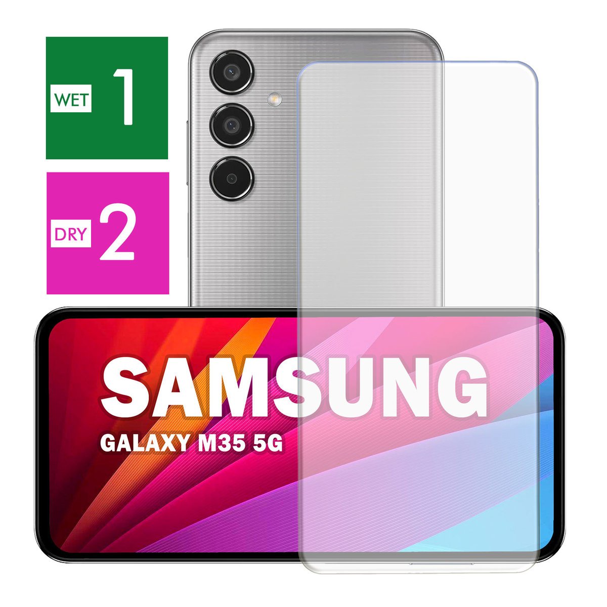 PANCERNE SZKŁO HARTOWANE DO SAMSUNG GALAXY M35 5G SZYBKA NA TELEFON JAKOŚĆ