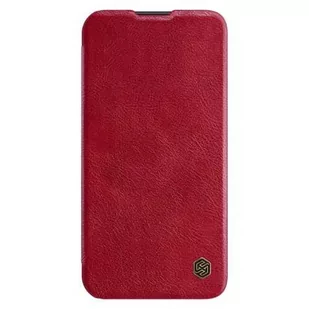 Nillkin Etui z klapką i ochroną aparatu Qin Pro do Samsung Galaxy S23 czerwone - Etui i futerały do telefonów - miniaturka - grafika 1