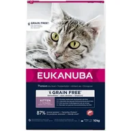 Sucha karma dla kotów - Eukanuba Kitten Grain Free, z łososiem - 10 kg - miniaturka - grafika 1