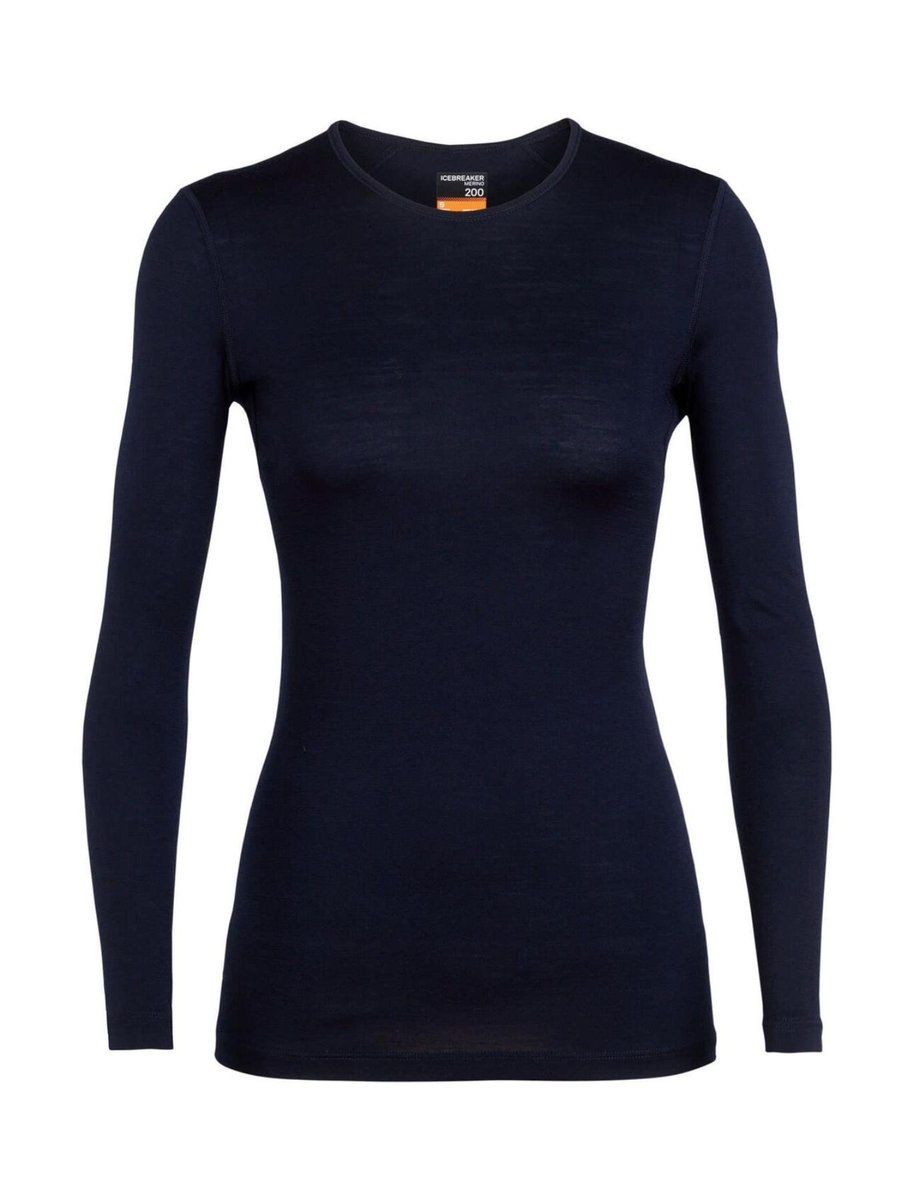 Longsleeve termiczny damski Icebreaker 200 OASIS granatowy IB104375401 r XL