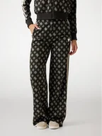 Spodnie damskie - Guess Spodnie materiałowe 176705 Czarny Slim Fit - miniaturka - grafika 1