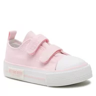 Trampki damskie - Trampki BIG STAR - KK374083 Pink - miniaturka - grafika 1
