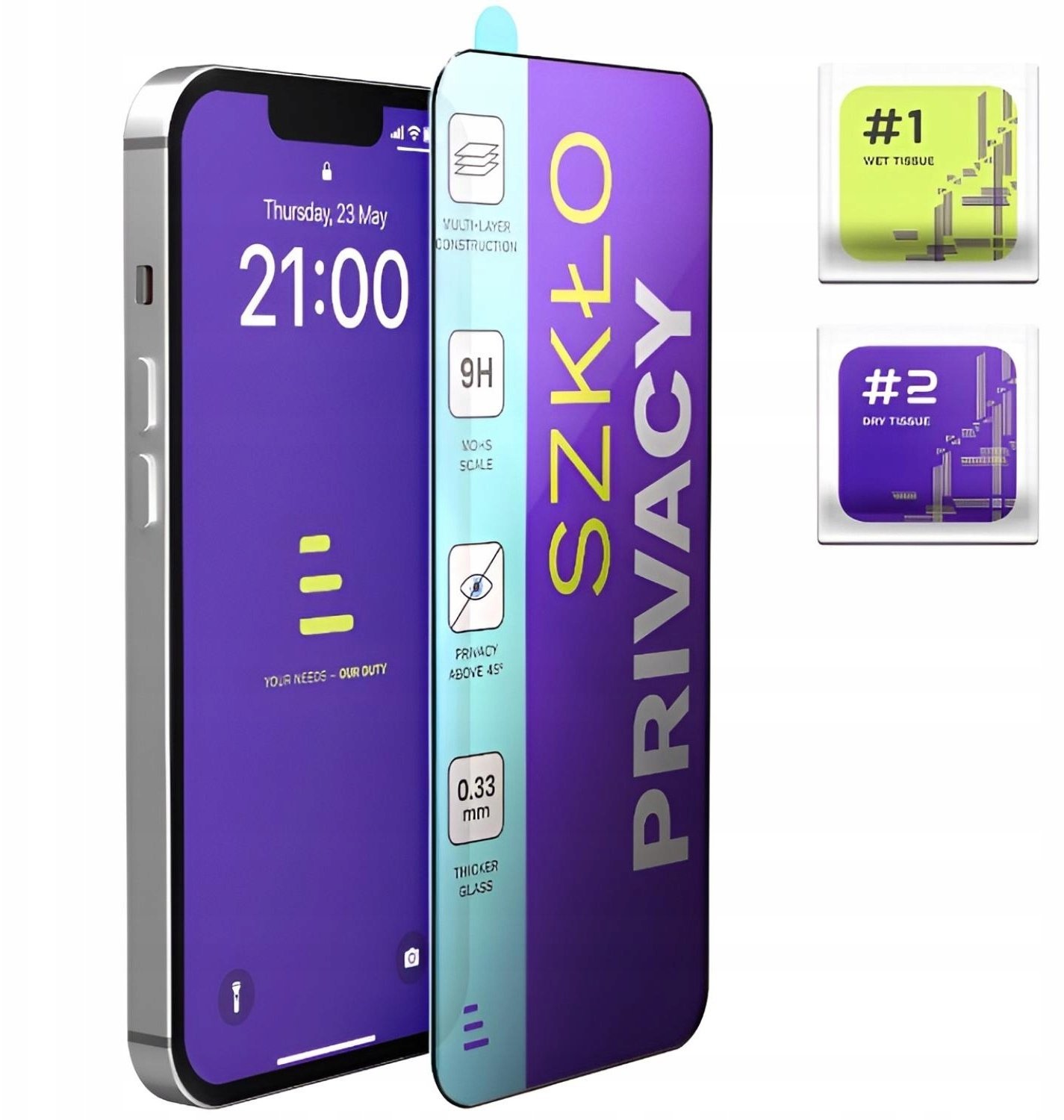 Szkło Hartowane Prywatyzujące Do Samsung Galaxy A26 5G Szybka 9H, 5D