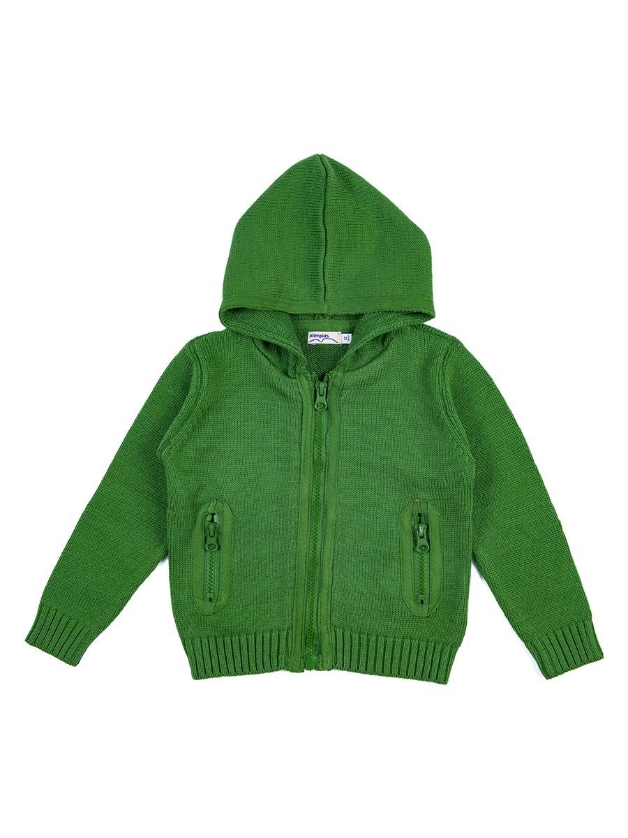 Chłopięca bluza swetrowa zielona Olimpias r.92