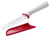 Noże kuchenne - Tefal Ingenio biały ceramiczne Nóż pojedynczy santoku 13 cm K1530414 - miniaturka - grafika 1