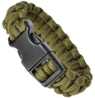 Akcesoria turystyczne - Mil-Tec Bransoleta Paracord 22mm Olive - Olive - M - miniaturka - grafika 1