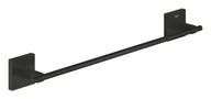 Wieszaki łazienkowe - Grohe QuickFix Start Cube - Wieszak na ręcznik, długość 45 cm, czarny mat 409872430 - miniaturka - grafika 1