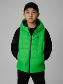 Kurtki i płaszcze dla chłopców - 4F Bezrękawnik z wypełnieniem syntetycznym chłopięcy - zielony 164 (13-14 lat) - miniaturka - grafika 1