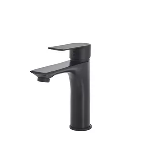 Beliani Bateria umywalkowa Bateria umywalkowa czarna BERLOI 229670 - Baterie umywalkowe - miniaturka - grafika 1