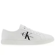 Trampki męskie - Buty Calvin Klein Jeans Essential Vulcanized 1 YM0YM00306-YBR - białe - miniaturka - grafika 1