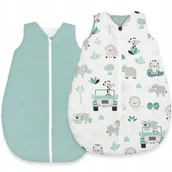 Śpiworki dla dzieci - CAŁOROCZNY ŚPIWOREK NIEMOWLĘCY DO SPANIA BAWEŁNA - miniaturka - grafika 1