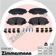 Klocki hamulcowe - Klocki hamulcowe - komplet ZIMMERMANN 22769.190.2 - miniaturka - grafika 1