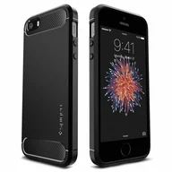 Etui i futerały do telefonów - Spigen Rugged Armor iPhone 5/5S/SE czarny - miniaturka - grafika 1