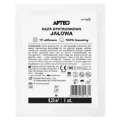 Apteczki i materiały opatrunkowe - APTEO CARE Gaza opatrunkowa jałowa 0,25m2 17n, 1 szt. - miniaturka - grafika 1