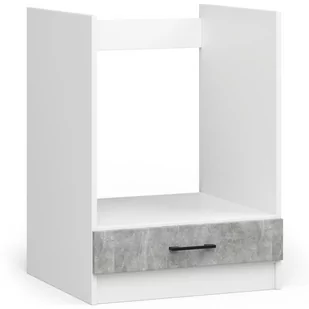 SZAFKA KUCHENNA POD PIEKARNIK OLIWIA S 60cm BIAŁA-BETON - Meble kuchenne - miniaturka - grafika 1